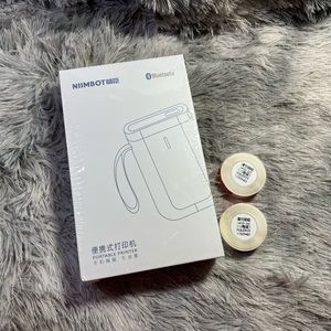 NiiMbot D11 Portable Wireless Connection Label Printer with 2 rolls of l…